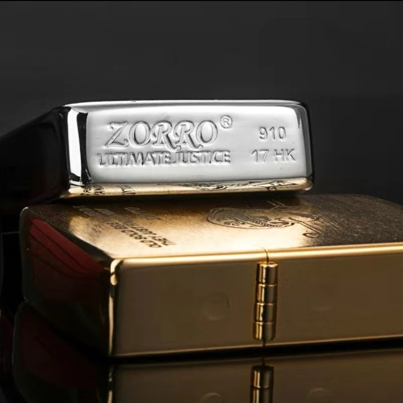 Men Accessories Gadgets - Zorro Brass 1941 방풍 라이터 조각된