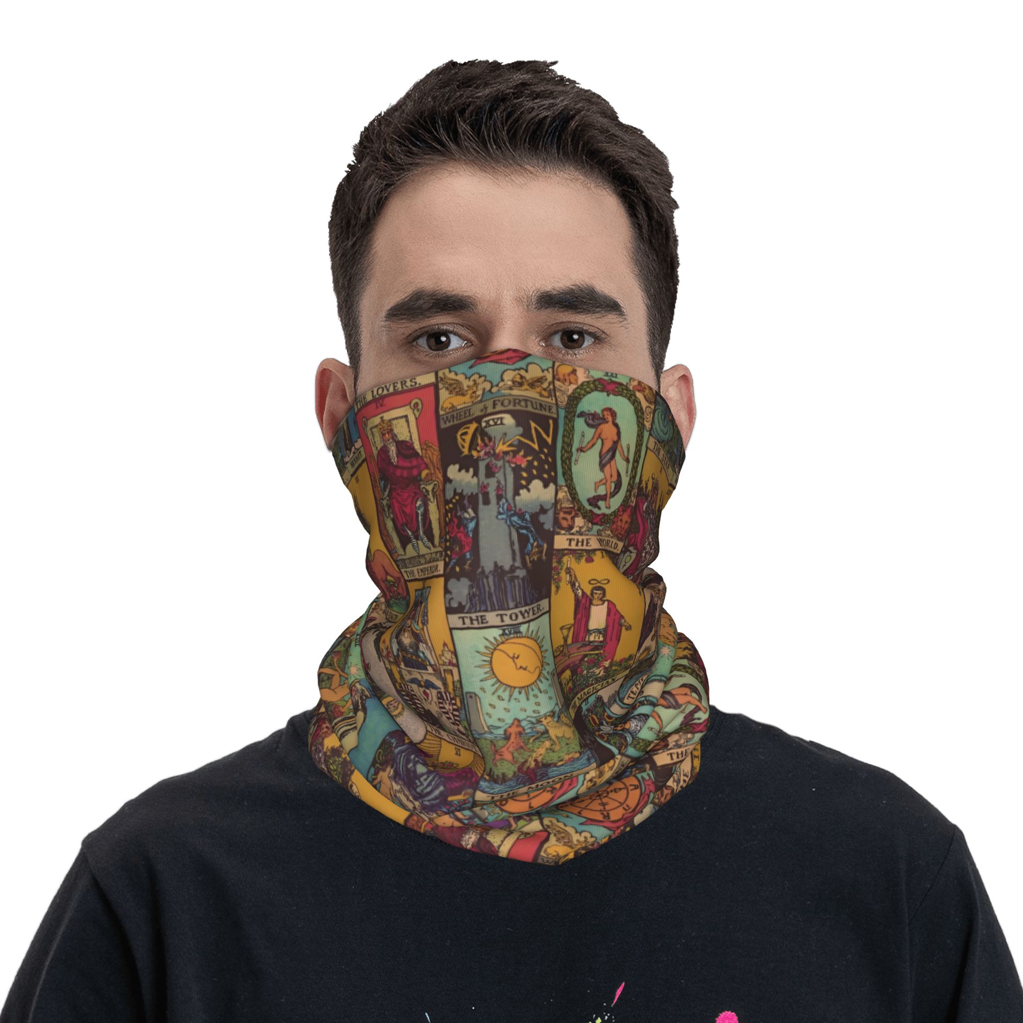 Men Accessories For Neck - 마녀 패턴 겨울 머리띠 넥 워머