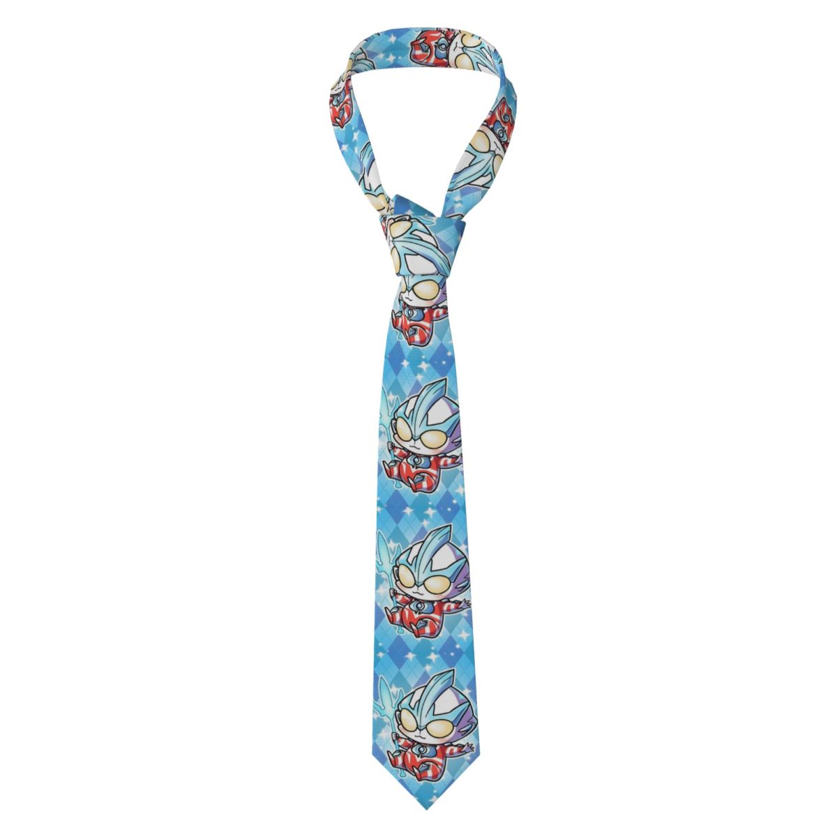 Men Accessories For Wedding - 맞춤형 포멀 치비 울트라맨 넥타이 남성용