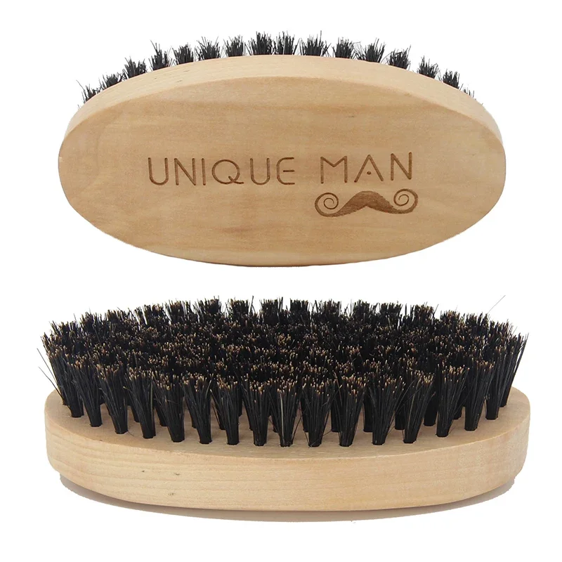 Men Accessories Kit - 남성용 나무 머리 수염 브러시 천연