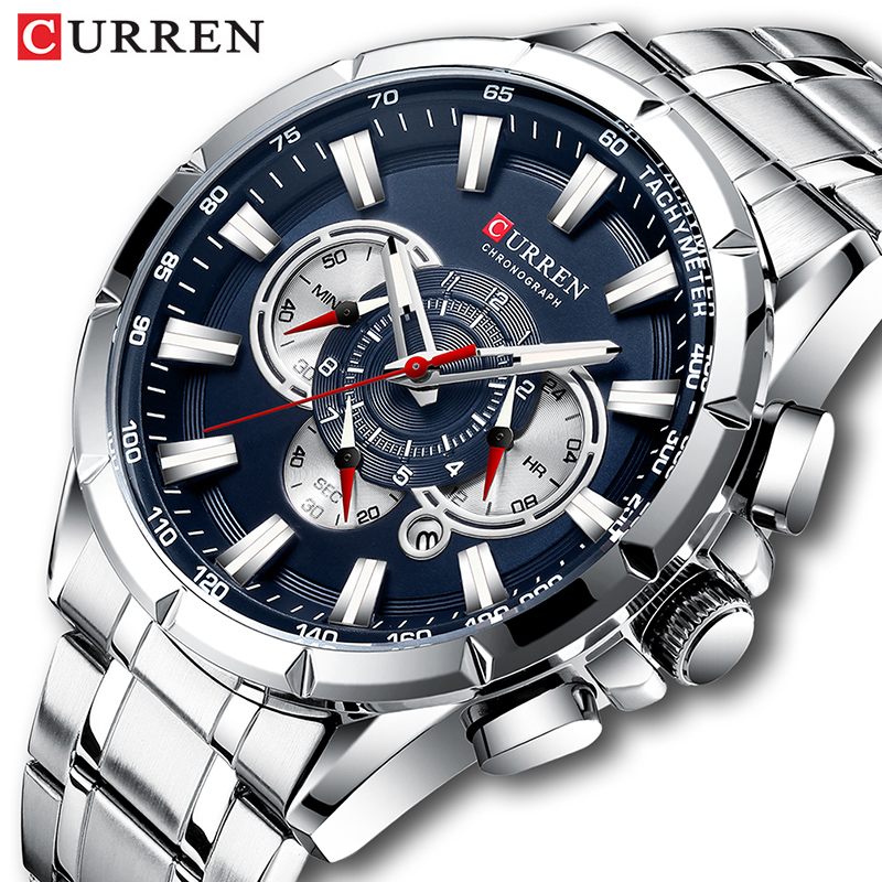 Men Accessories For Wrist - CURREN 손목 시계 남자 방수 크로노