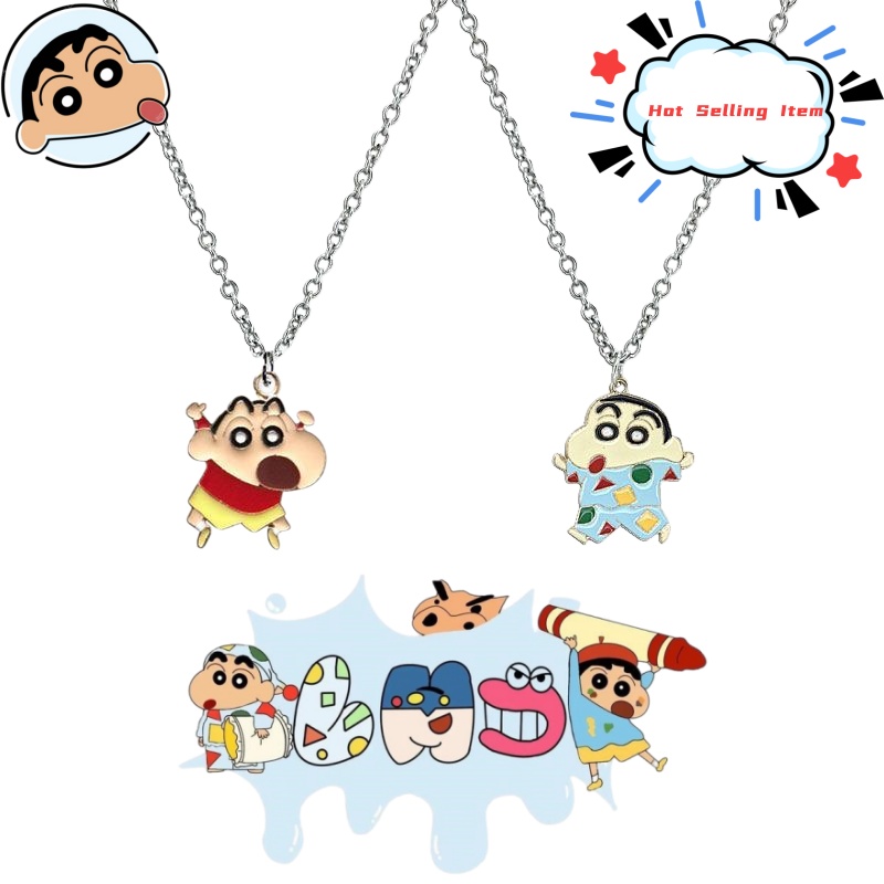 Men Accessories Pendant - 크레용 신짱 만화 목걸이 귀여운 일본식