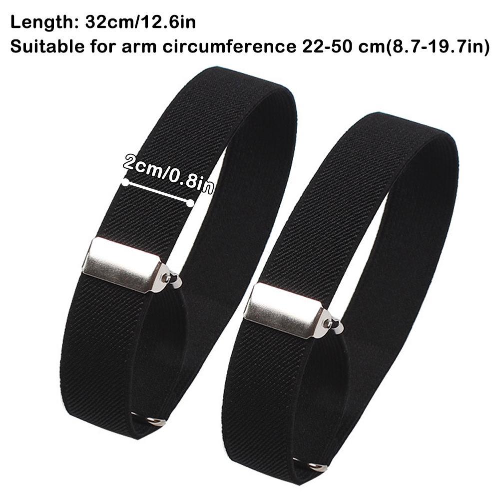 Men Accessories For Wedding - 2pcs 조정 가능한 탄성 완장 셔츠