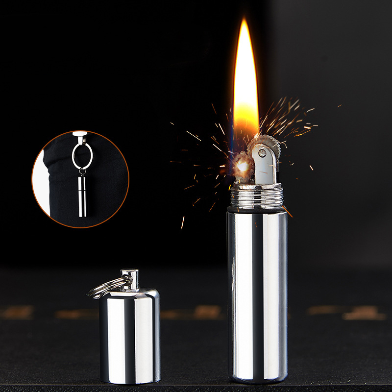 Men Accessories Gadgets - 금속 방풍 가솔린 등유 라이터 미니