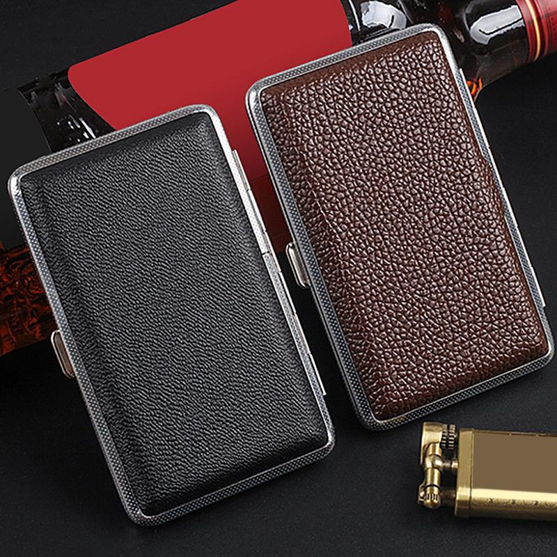 Men Accessories Gadgets - 남성용 PU 가죽 담배 박스, 컴팩트