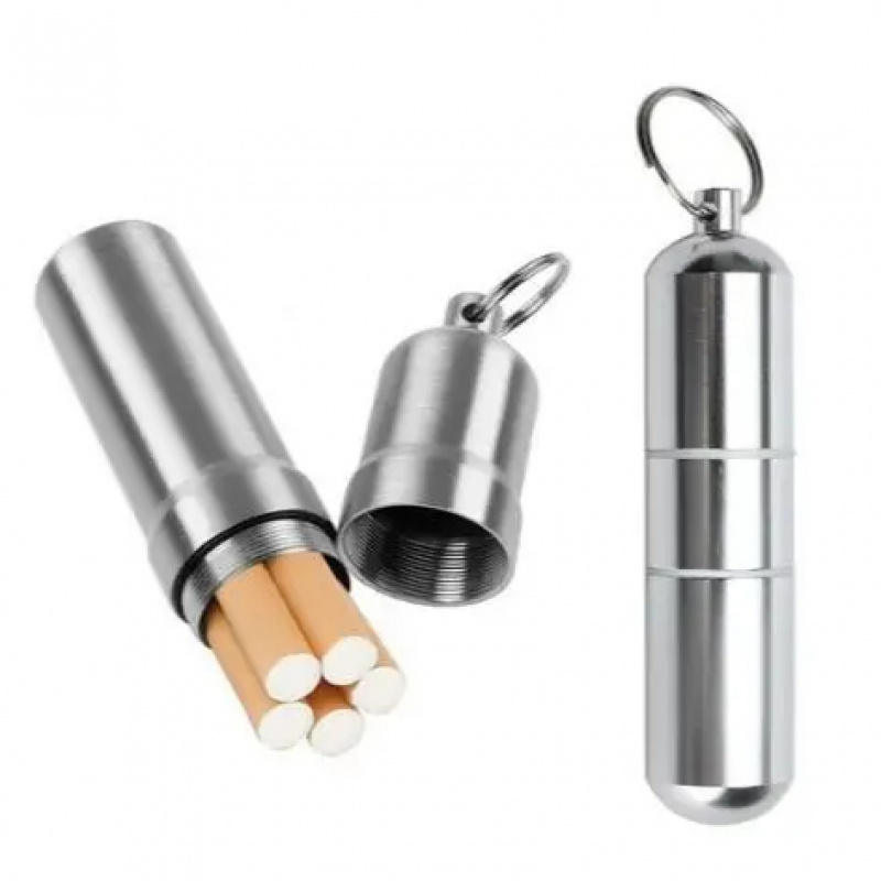 Men Accessories Gadgets - 1/2pcs 실버 알루미늄 합금 담배 상자