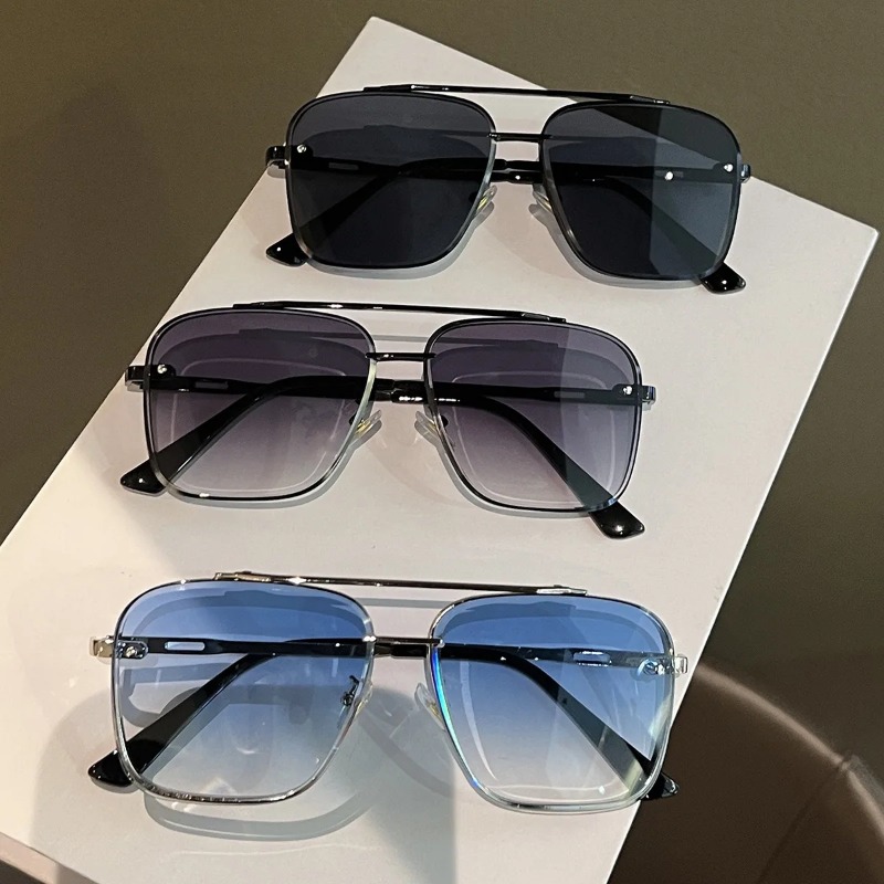Men'S Accessories Glasses - 사각형 선글라스 남성 메탈 프레임 안경