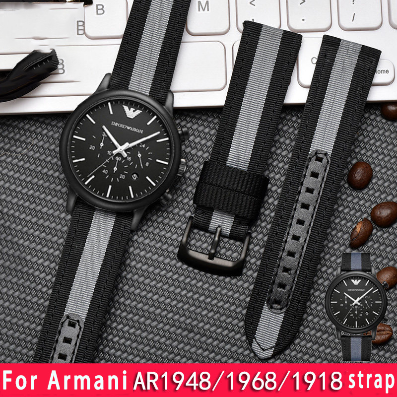 Men'S Accessories Armani - 아르마니 AR1948 1968 1918 나일론 스트랩