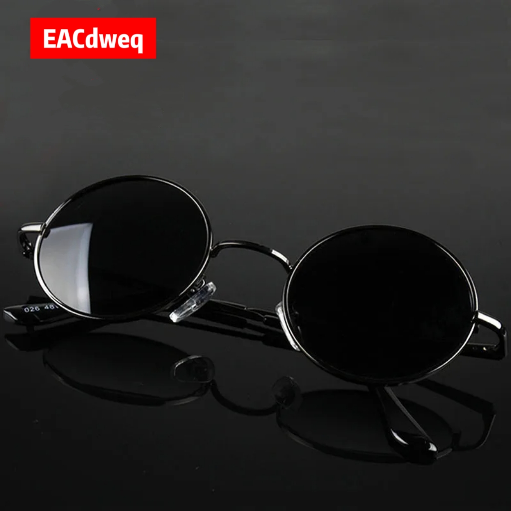 Men'S Accessories Glasses - 레트로 빈티지 라운드 선글라스 남성 브랜드