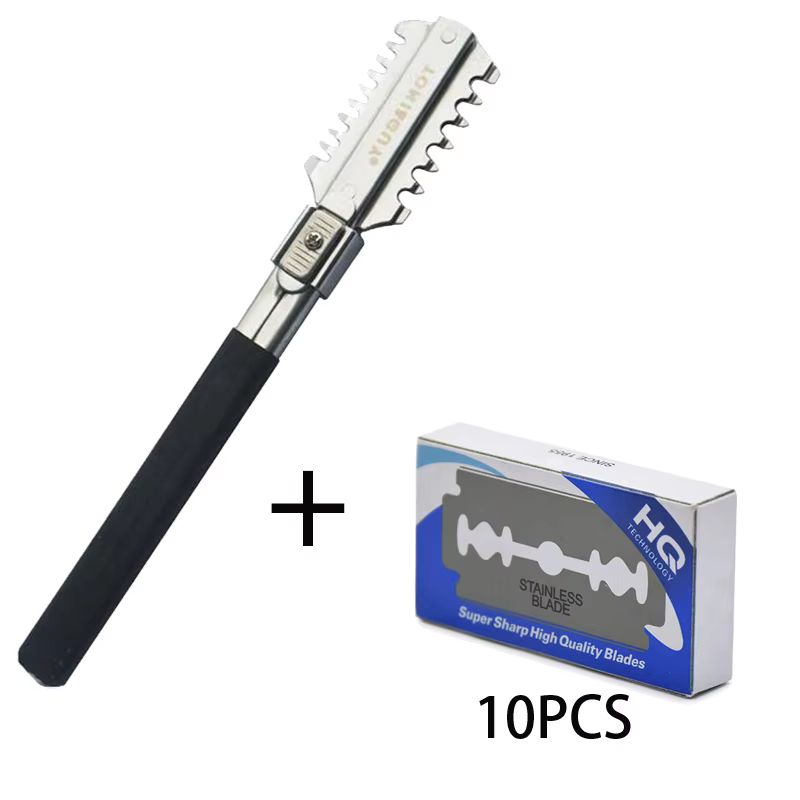 양날 면도 이발 면도기 칼 블레이드 수동 헤어 커팅 도 - Men Accessories Kit 리뷰 및 가격