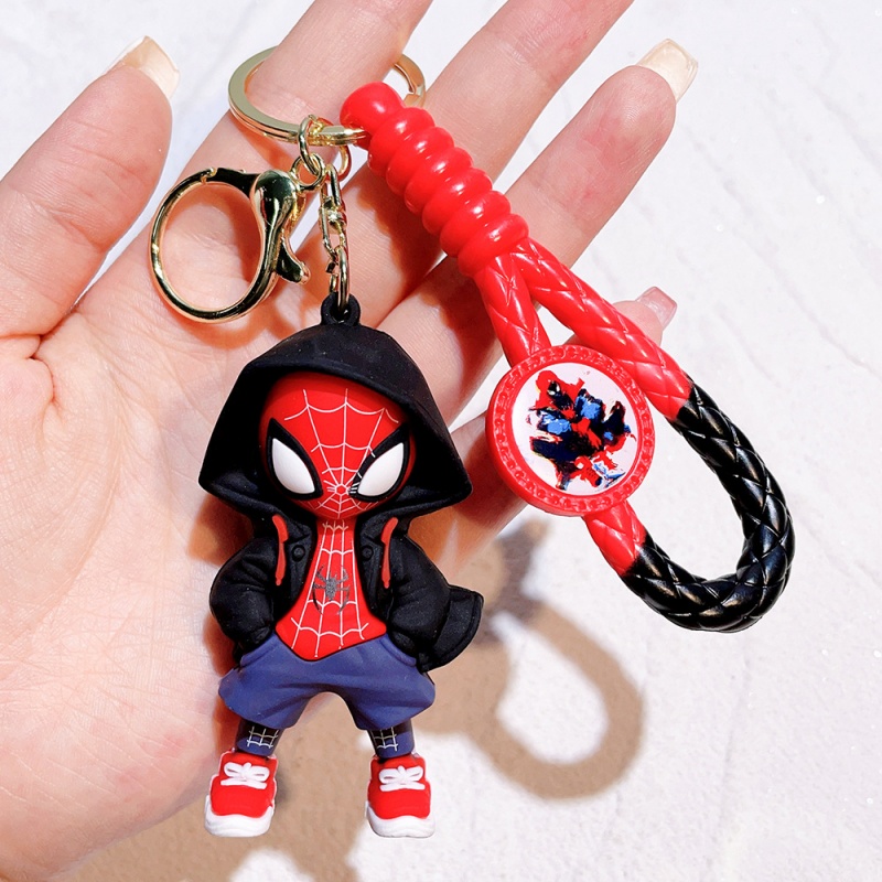 만화 스파이더맨 실리콘 키체인 마블 슈퍼히어로 가방 펜 - Men Accessories Pendant 리뷰 및 가격