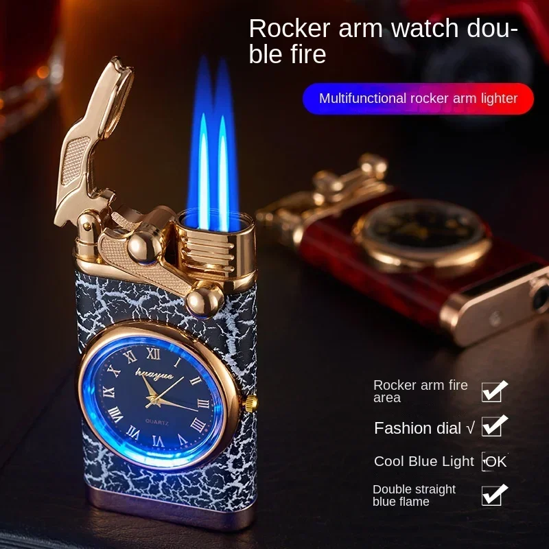 방풍 가스 라이터 손목 시계 시가 라이터 야외 제트 더 - Men Accessories Gadgets 리뷰 및 가격