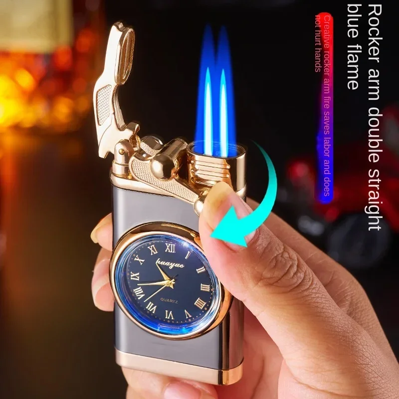 방풍 가스 라이터 손목 시계 시가 라이터 야외 제트 더 - Men Accessories Gadgets 리뷰 및 가격