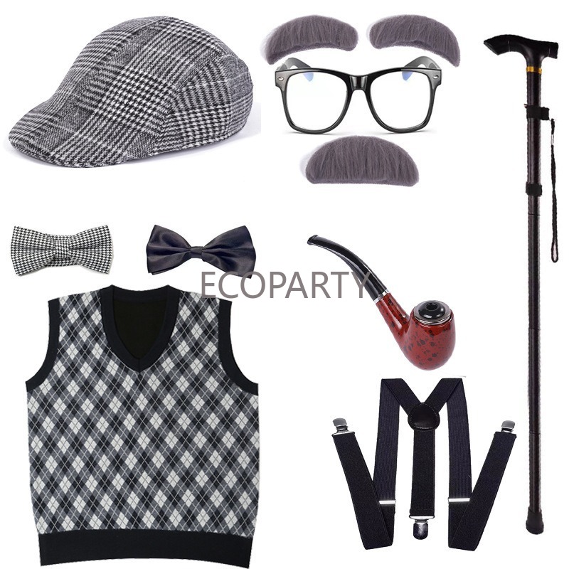 2024년 신규 어린이 100일 학교 소년 할로윈 할아 - Men'S Accessories Glasses 리뷰 및 가격
