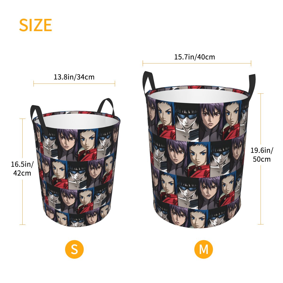 Ghost In The Shell 세탁 바구니 대형 수 - Men Accessories Hamper 리뷰 및 가격