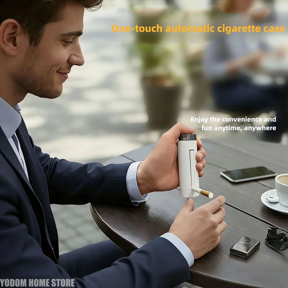 남성용 자동 팝업 담배 케이스 7칸 수납 원터치 배출  - Men Accessories Gadgets 리뷰 및 가격