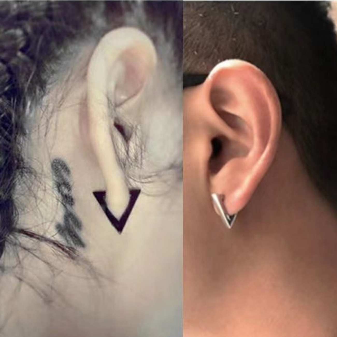 광택 삼각형 기하학 스테인리스 스틸 남녀 공용 스터드  - Men'S Accessories Trends 2025 리뷰 및 가격