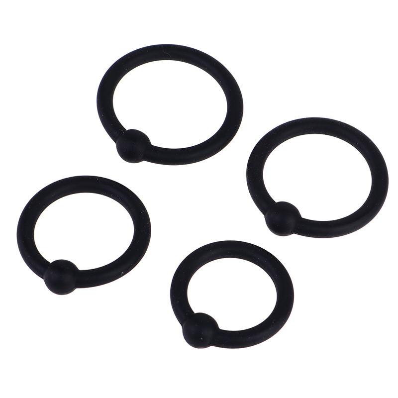 4Pcs 남성 페니스 링 크리스탈 딜레이 콕링 실리콘  - Men Accessories Combo 리뷰 및 가격