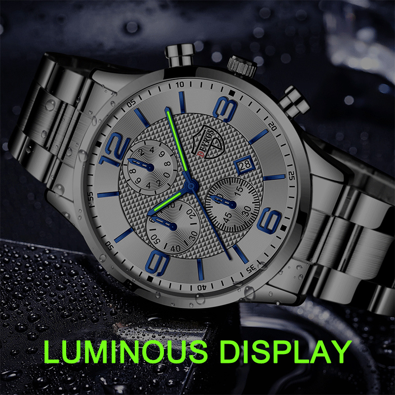 시계 브랜드 패션 남자 스포츠 비즈니스 스테인레스 스틸 - Men Accessories For Wrist 리뷰 및 가격