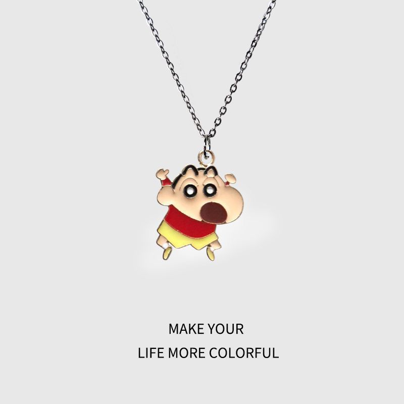 크레용 신짱 만화 목걸이 귀여운 일본식 베스트 프렌드  - Men Accessories Pendant 리뷰 및 가격