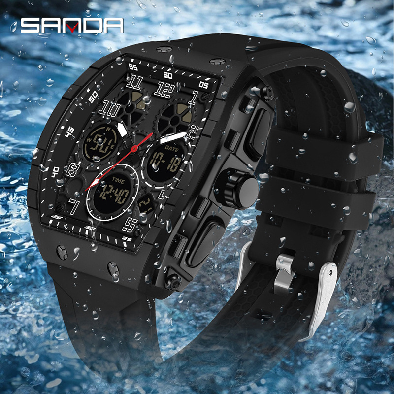 남성 스포츠 디지털 손목 시계 남성 시계 듀얼 디스플레 - Men Accessories For Wrist 리뷰 및 가격
