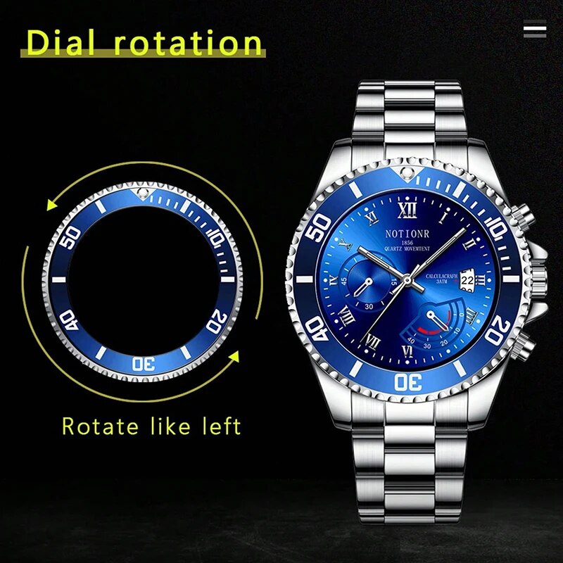 남성 패션 시계 럭셔리 실버 스테인리스 스틸 쿼츠 손목 - Men Accessories For Wrist 리뷰 및 가격