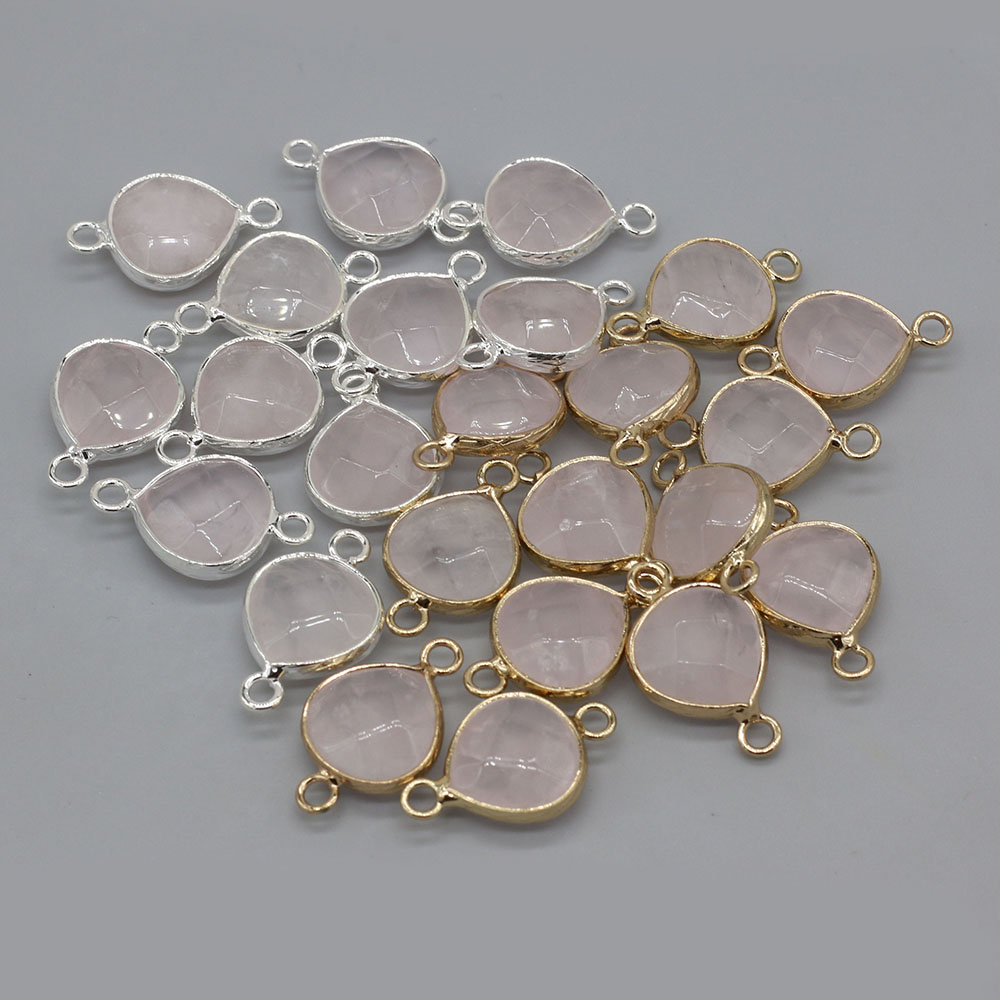 2pcs 천연 돌 커넥터 DIY 여성을위한 뚱뚱한 워터 - Men Accessories Pendant 리뷰 및 가격