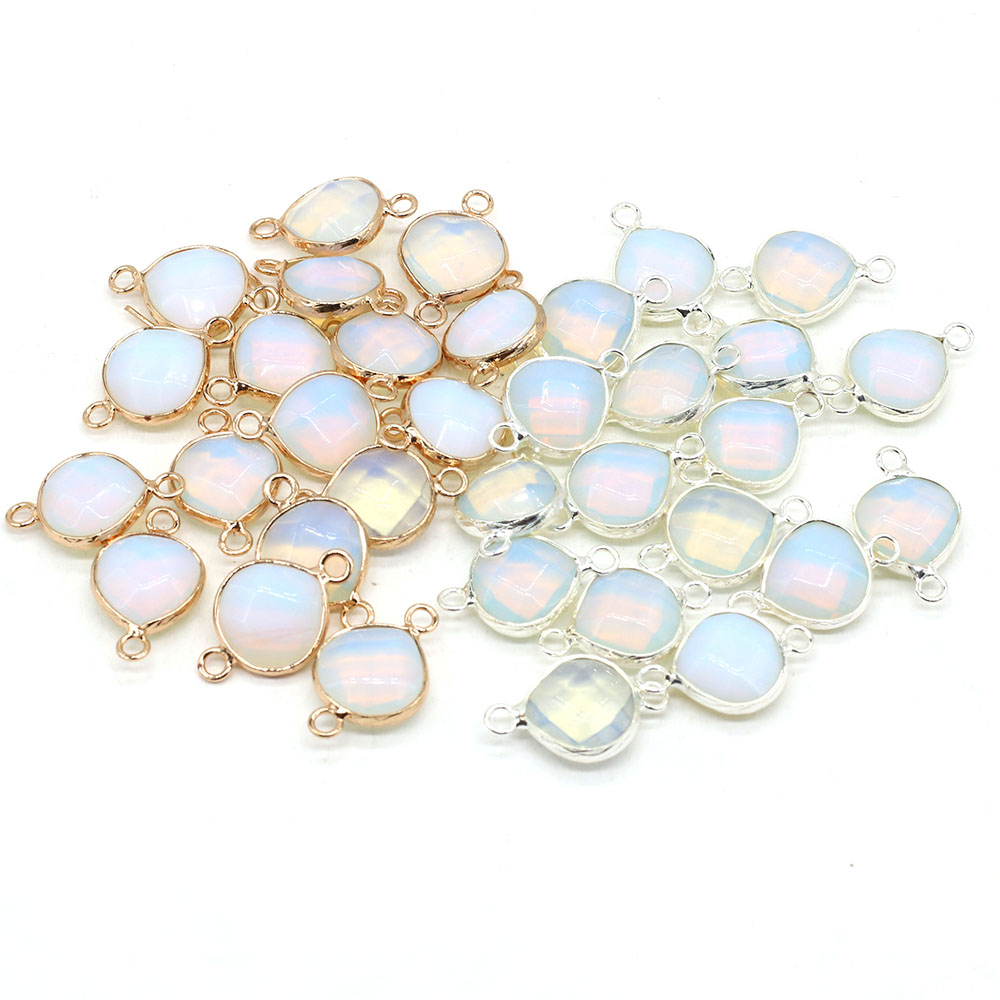 2pcs 천연 돌 커넥터 DIY 여성을위한 뚱뚱한 워터 - Men Accessories Pendant 리뷰 및 가격
