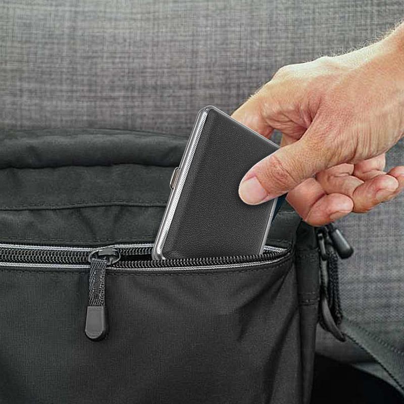 남성용 PU 가죽 담배 박스, 컴팩트 흡연자 주석 포켓 - Men Accessories Gadgets 리뷰 및 가격