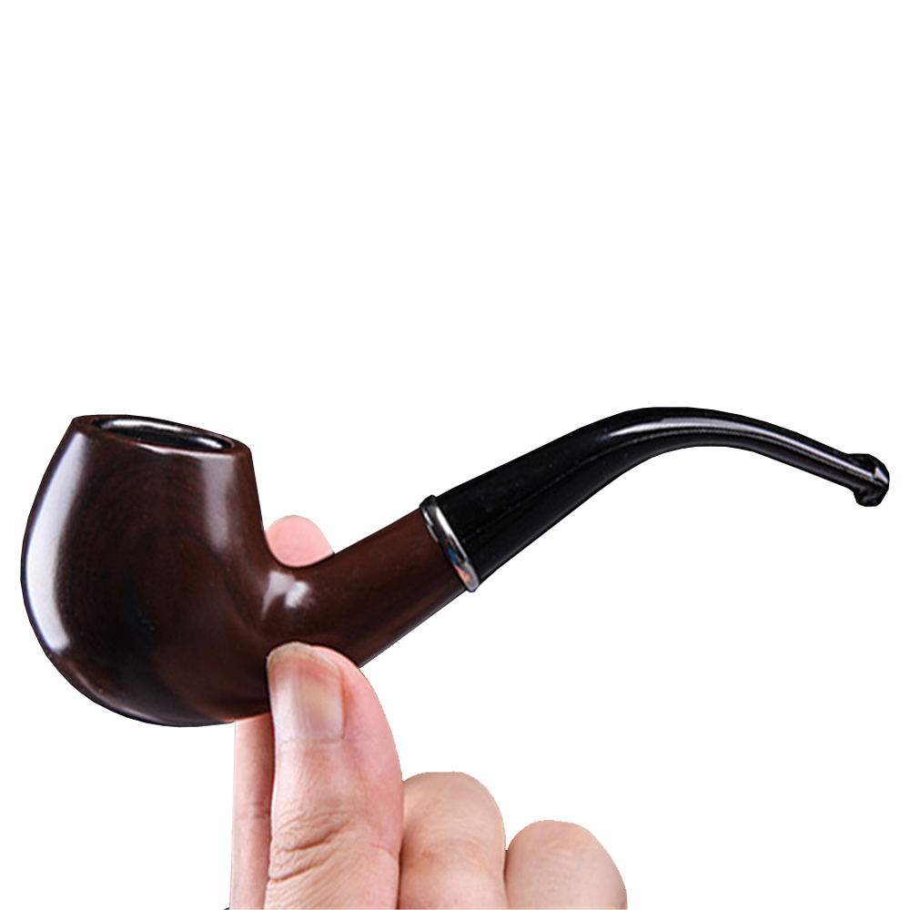 레트로 수지 흑단 흡연 파이프 곡선 담배 파이프 휴대용 - Men Accessories Gadgets 리뷰 및 가격