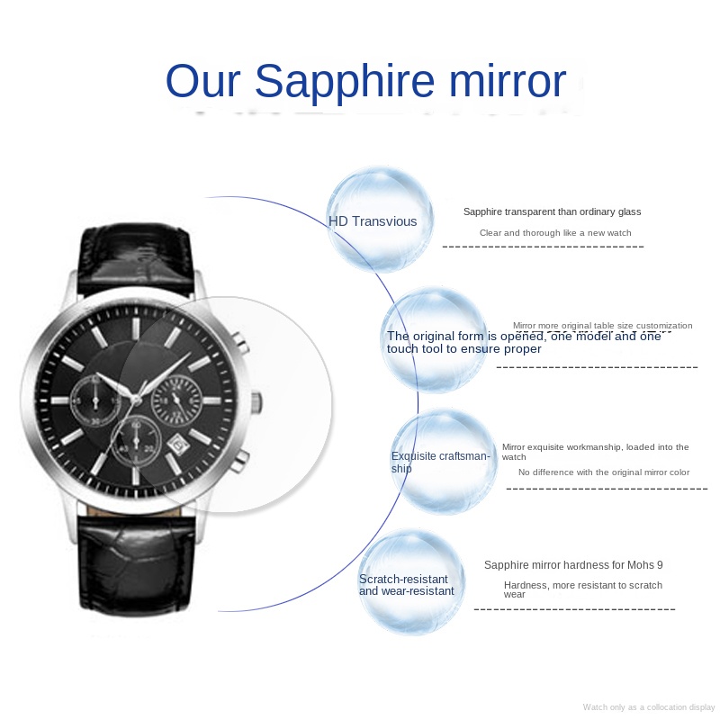 평면 사파이어 유리 시계 크리스탈, 아르마니 AR244 - Men'S Accessories Armani 리뷰 및 가격