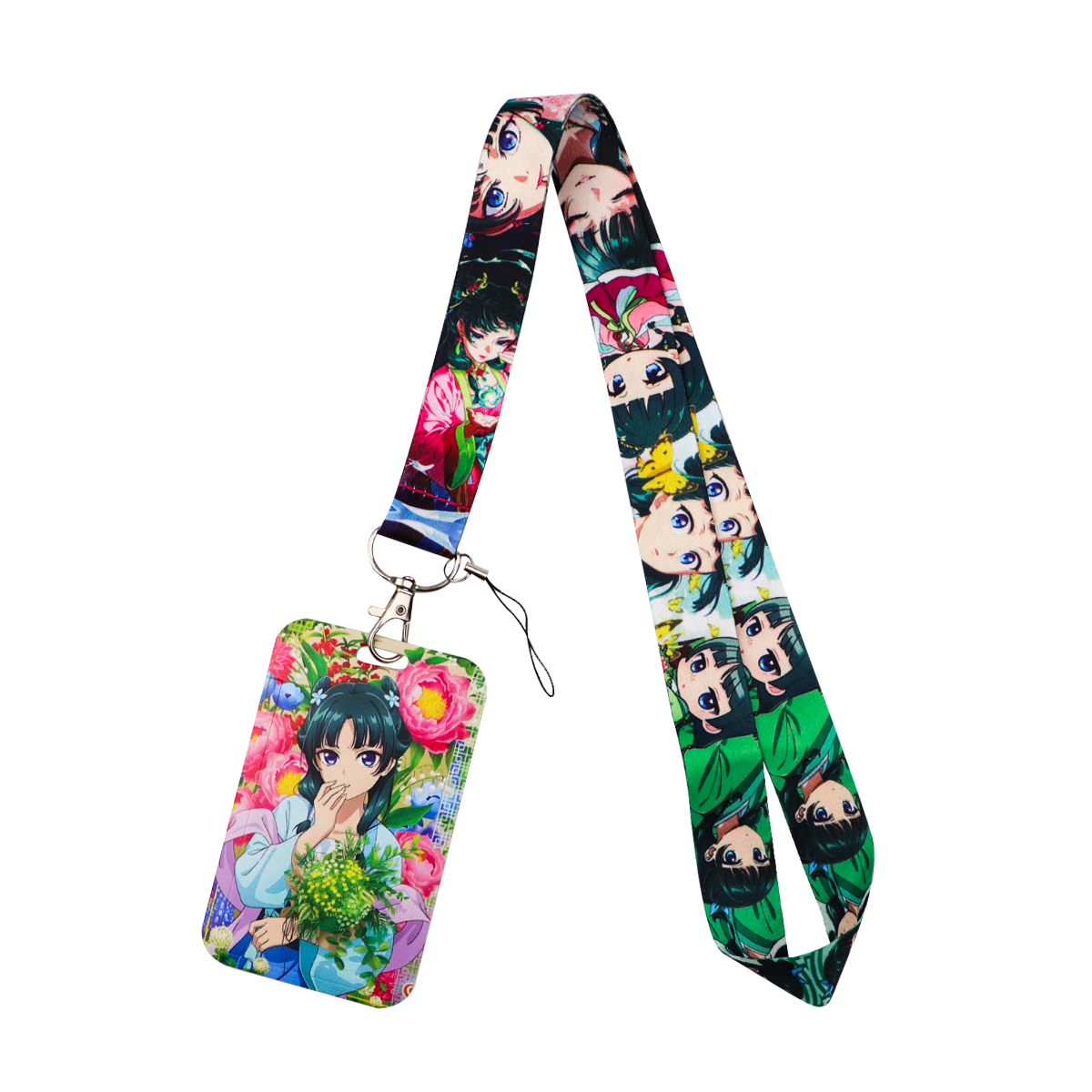 귀여운 애니메이션 소녀 끈 목 스트랩 카드 홀더 키 I - Men Accessories For Neck 리뷰 및 가격