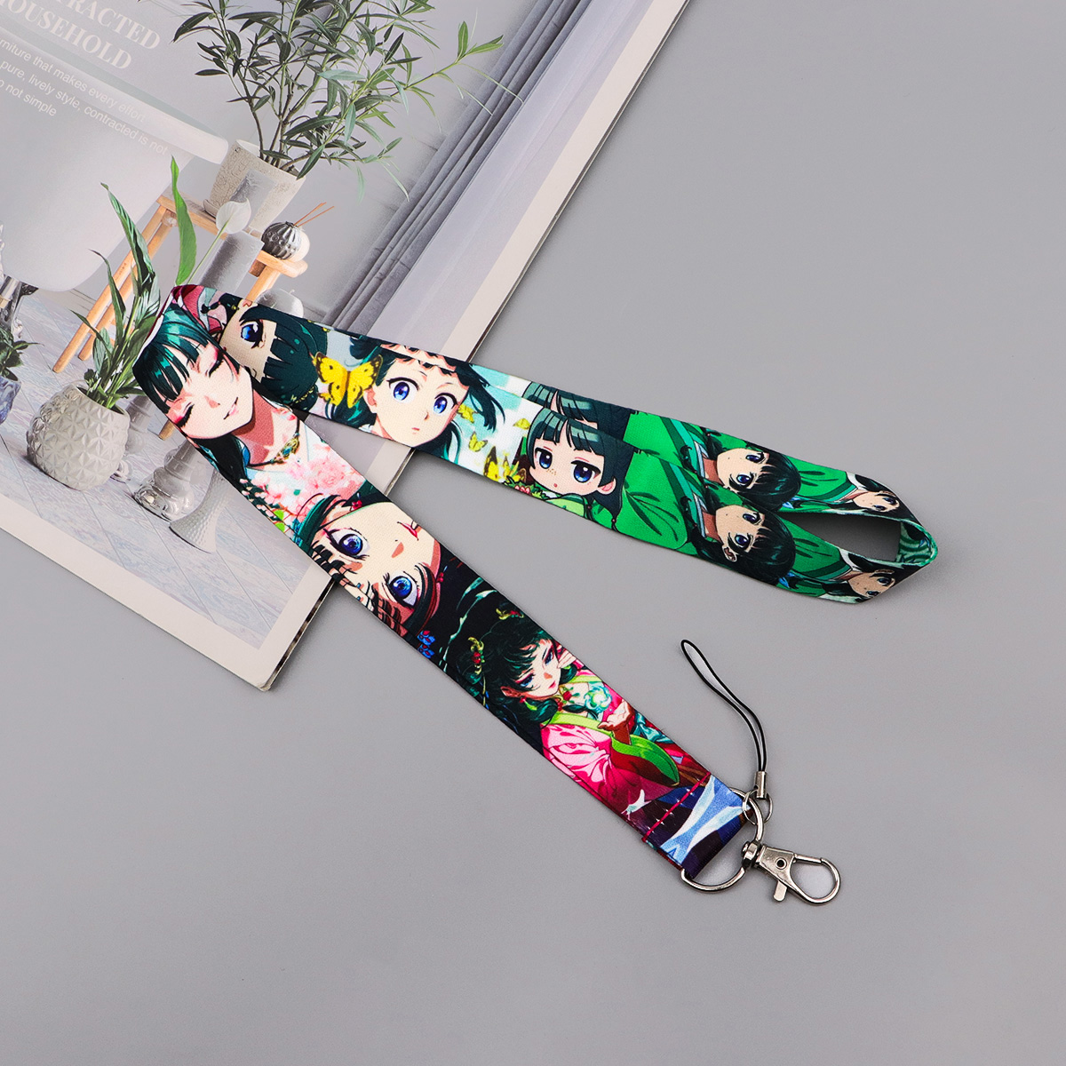 귀여운 애니메이션 소녀 끈 목 스트랩 카드 홀더 키 I - Men Accessories For Neck 리뷰 및 가격