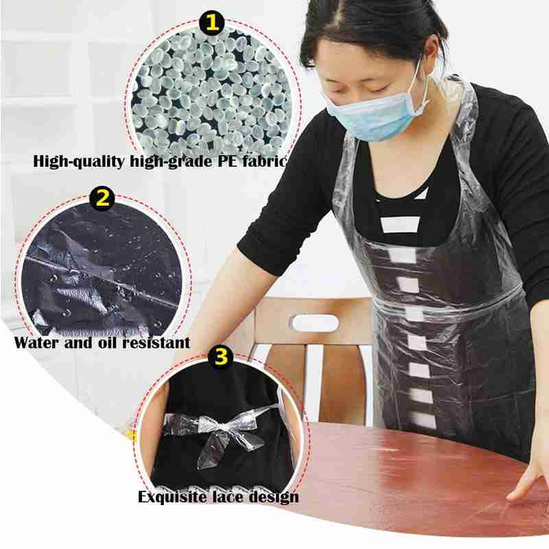 20PCS 일회용 주방 앞치마 플라스틱 방수 앞치마 남 - Men Accessories Kit 리뷰 및 가격