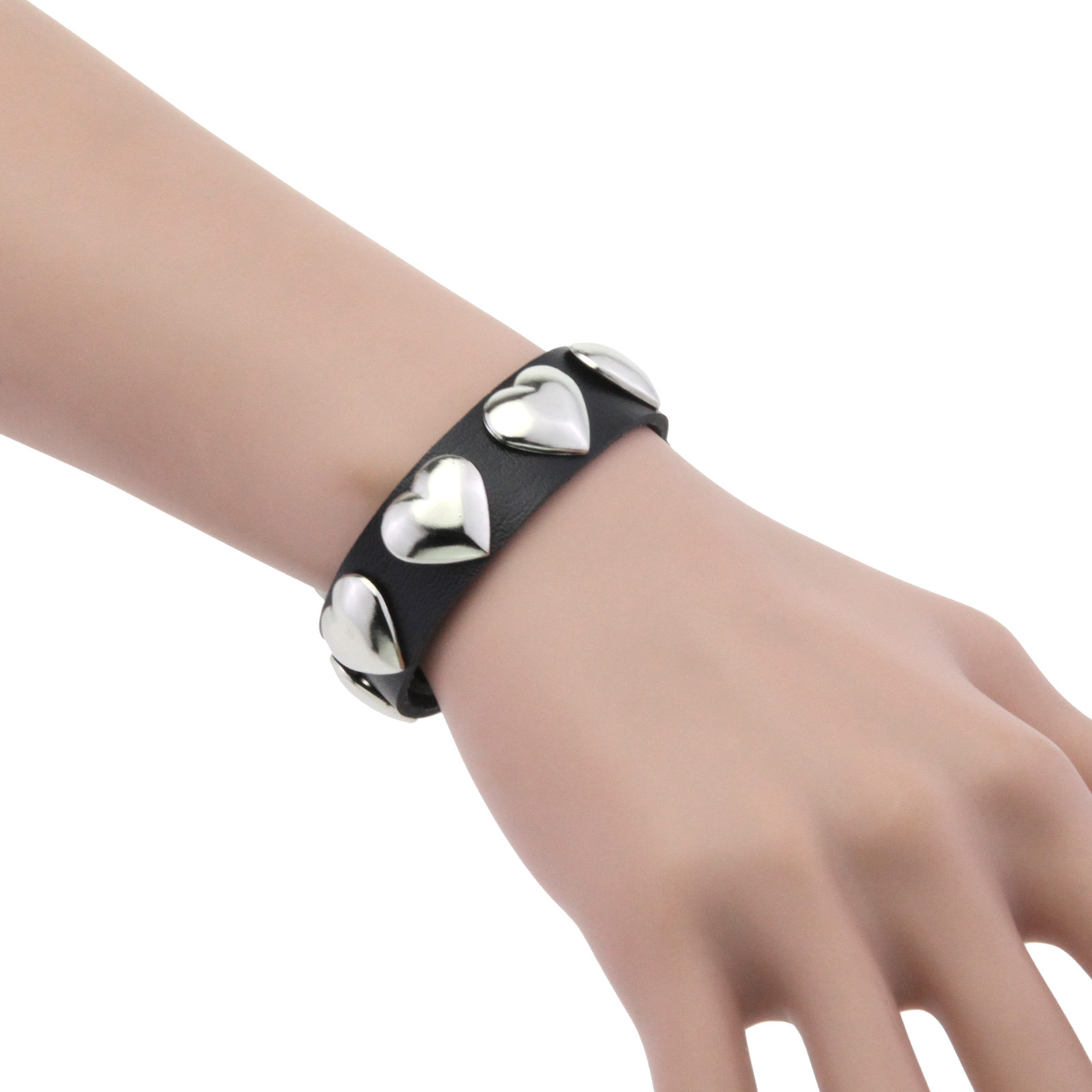 하트 펑크 쿨 팔찌 여성 남성 빈티지 고딕 조절 가능  - Men'S Accessories Trends 2025 리뷰 및 가격
