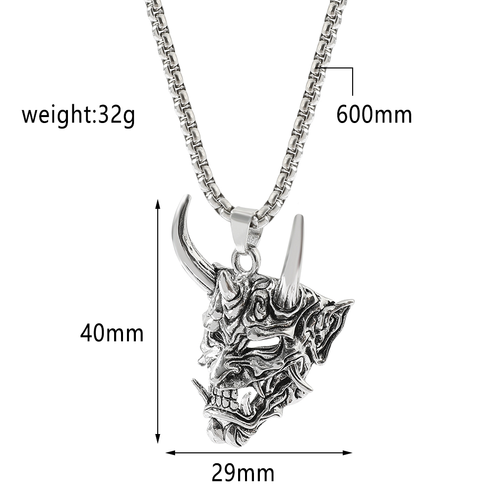 잘생긴 악당 유령 마스크 펜던트 목걸이 골드 & 실버  - Men Accessories Pendant 리뷰 및 가격