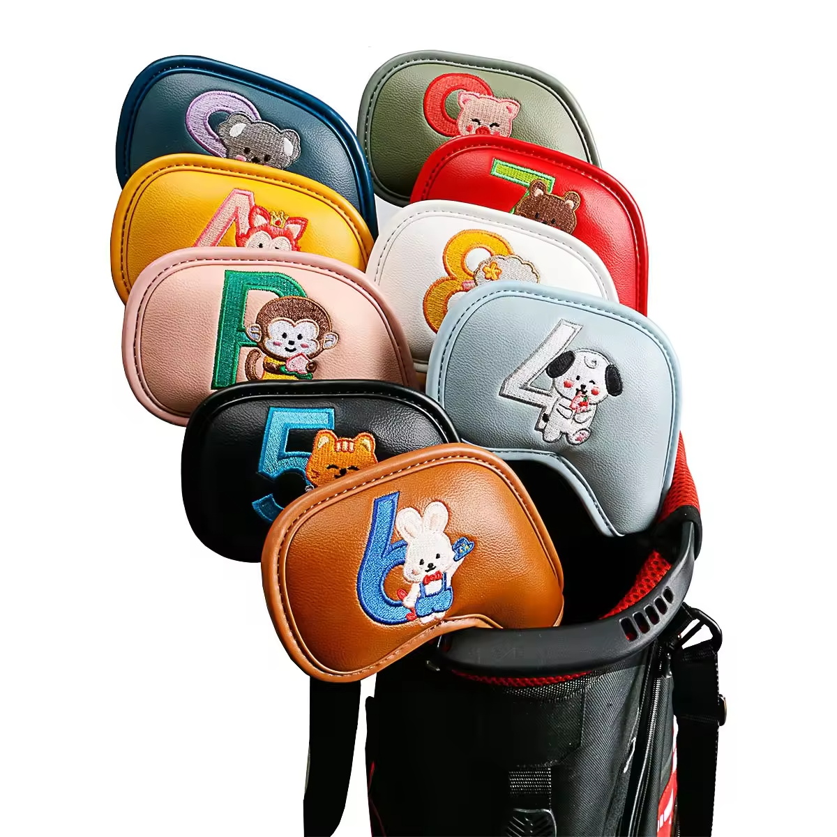 9Pcs 귀여운 만화 동물 골프 아이언 헤드 커버, P - Men Accessories For Gift 리뷰 및 가격