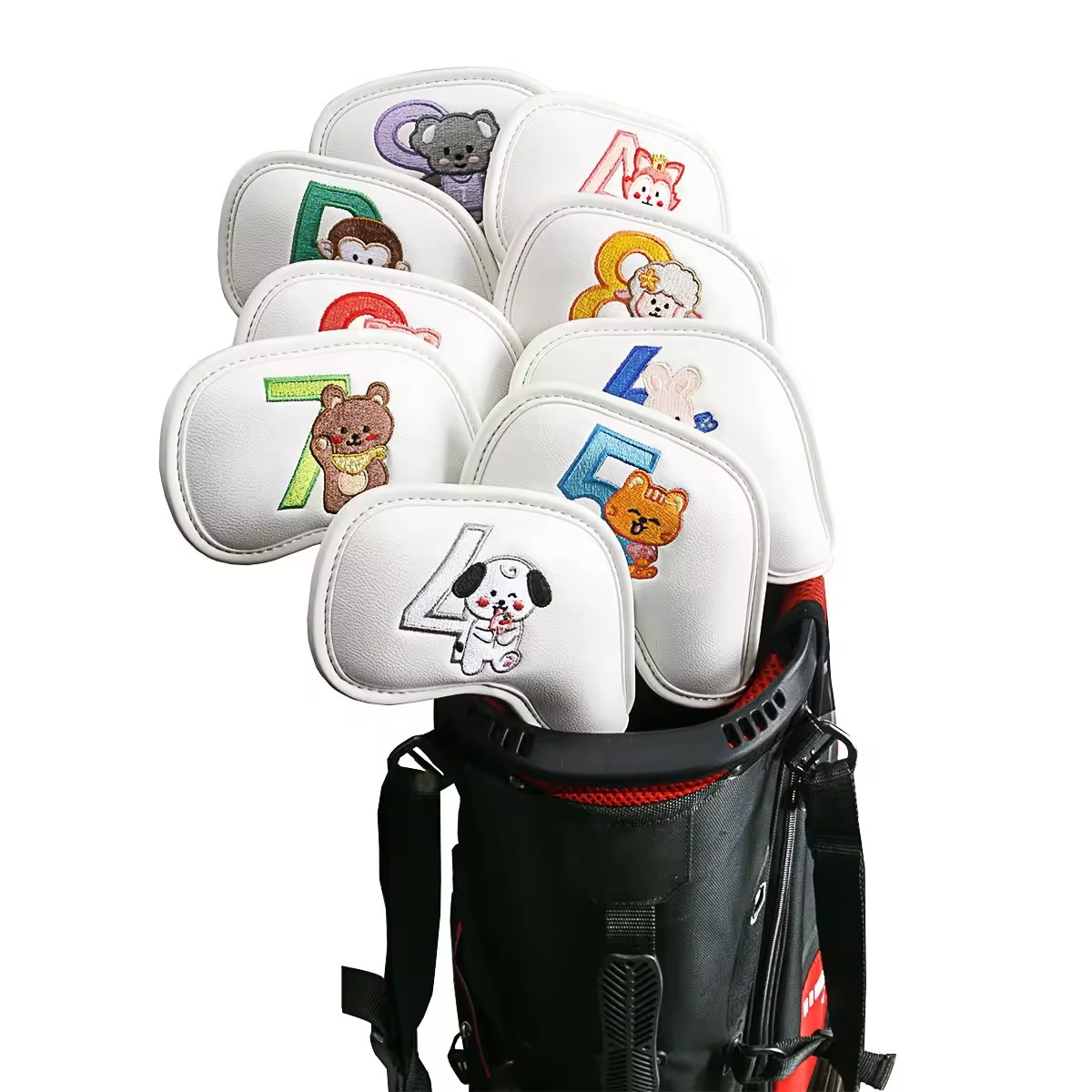 9Pcs 귀여운 만화 동물 골프 아이언 헤드 커버, P - Men Accessories For Gift 리뷰 및 가격
