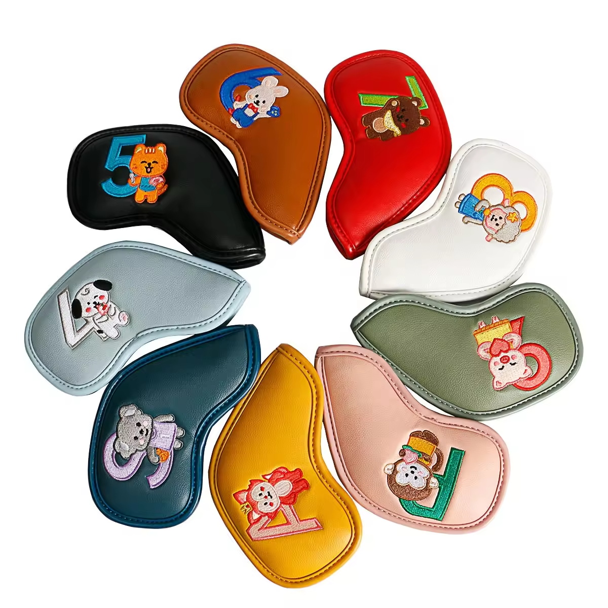 9Pcs 귀여운 만화 동물 골프 아이언 헤드 커버, P - Men Accessories For Gift 리뷰 및 가격