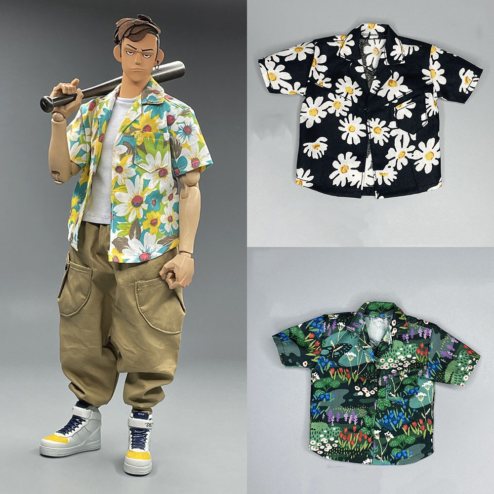 1/6 남성 군인 티셔츠 하라주쿠 하와이안 비치 홀리데 - Men Accessories For Beach 리뷰 및 가격