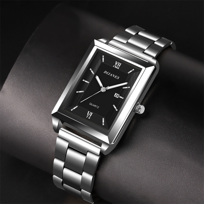 남성용 패션 남성용 비즈니스 시계 직사각형 스테인레스  - Men Accessories For Wrist 리뷰 및 가격