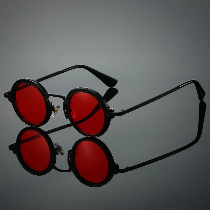 남성용 새로운 레트로 금속 라운드 프레임 선글라스 고품 - Men'S Accessories Glasses 리뷰 및 가격