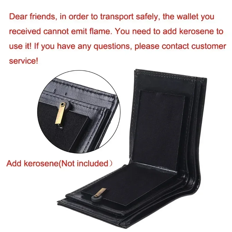 마술 불꽃 지갑 라이터 석유 불꽃 지갑 거리 마술 공연 - Men Accessories Gadgets 리뷰 및 가격